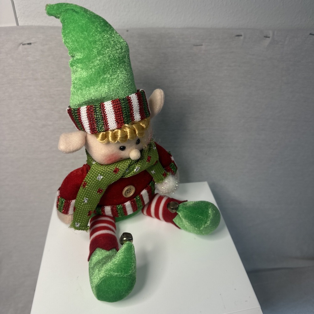 Shelf Sitter Christmas Holiday Elf Stuffed Pixie 12" - Picture 7 of 7